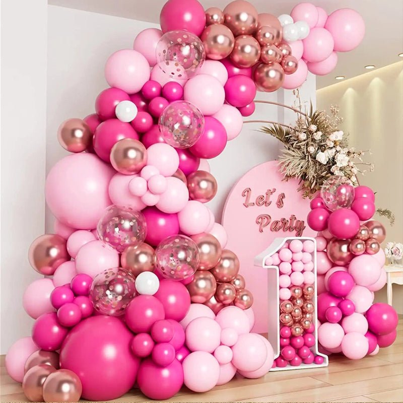 100 Pc Matte Light Pink Latex, Air or Water Balloons 5" - YauSpark