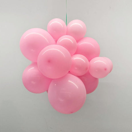 100 Pc Matte Light Pink Latex, Air or Water Balloons 5" - YauSpark