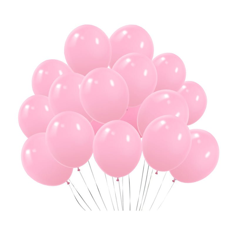 100 Pc Matte Light Pink Latex, Air or Water Balloons 5" - YauSpark