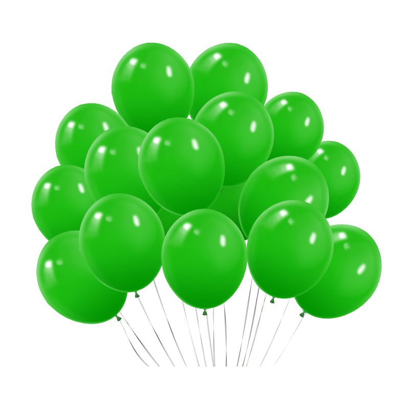 100 Pc Matte Lime Green Latex, Air or Water Balloons 5" - YauSpark