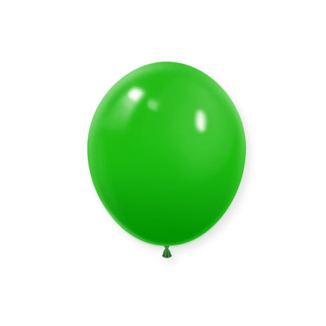 100 Pc Matte Lime Green Latex Helium, Air or Water Balloons 10" - YauSpark
