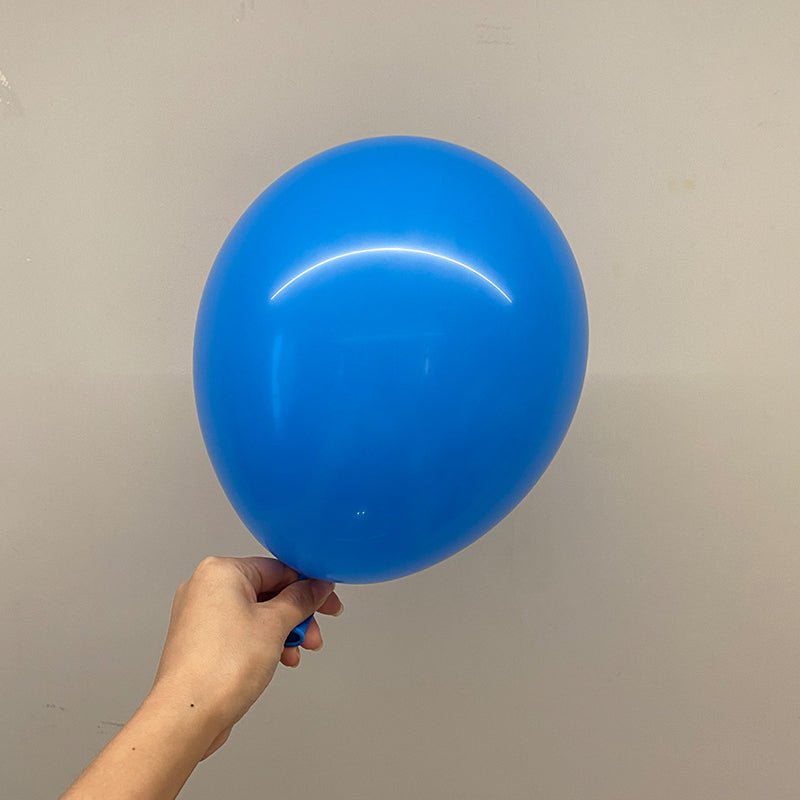 100 Pc Matte Mid Blue Latex, Air or Water Balloons 5" - YauSpark
