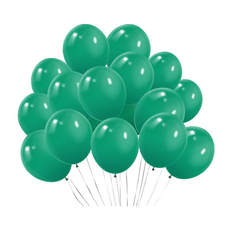 100 Pc Matte Mid Green Latex, Air or Water Balloons 5" - YauSpark
