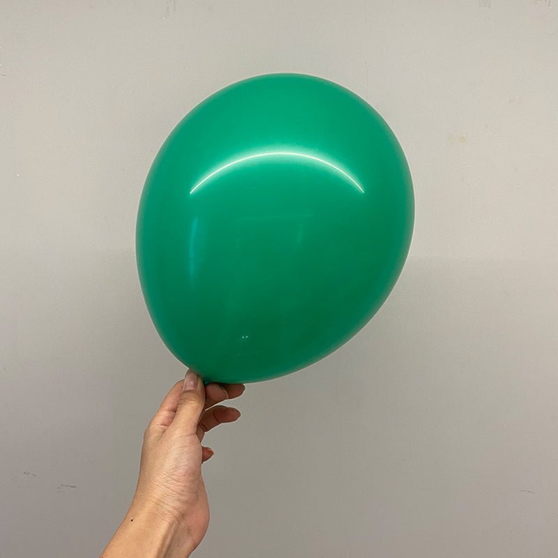 100 Pc Matte Mid Green Latex, Air or Water Balloons 5" - YauSpark