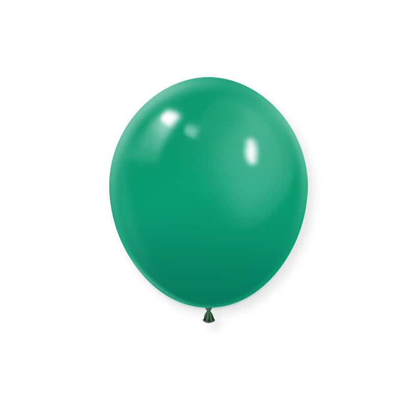 100 Pc Matte Mid Green Latex Helium, Air or Water Balloons 10" - YauSpark