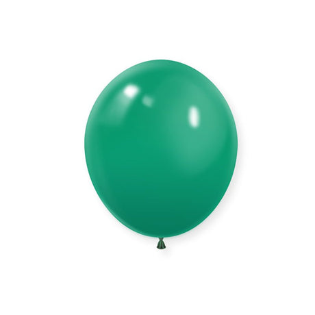 100 Pc Matte Mid Green Latex Helium, Air or Water Balloons 10" - YauSpark