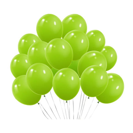 100 Pc Matte Mint Green Latex, Air or Water Balloons 5" - YauSpark