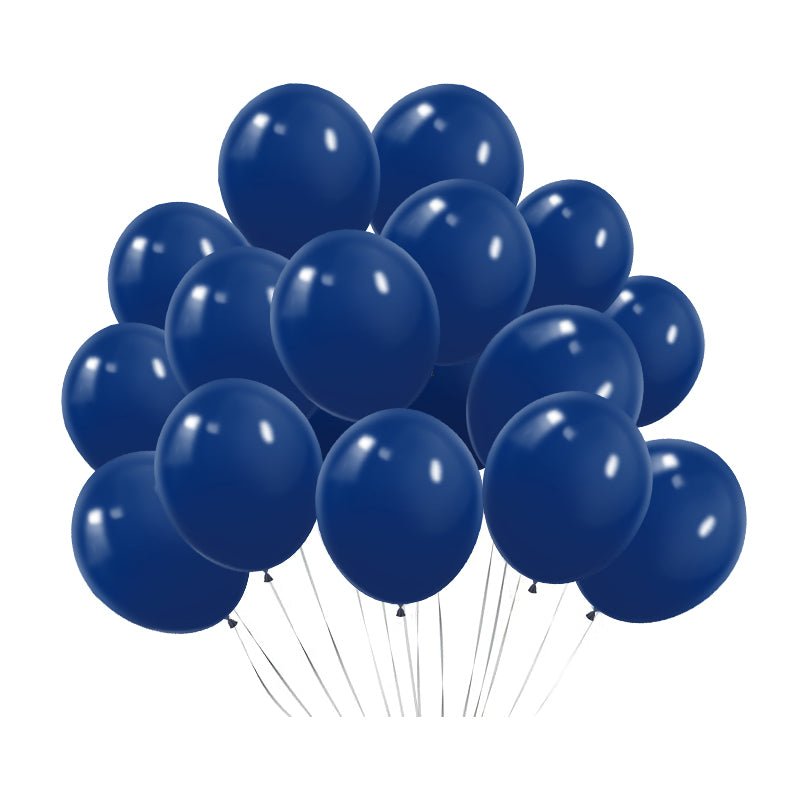 100 Pc Matte Navy Blue Latex, Air or Water Balloons 5" - YauSpark