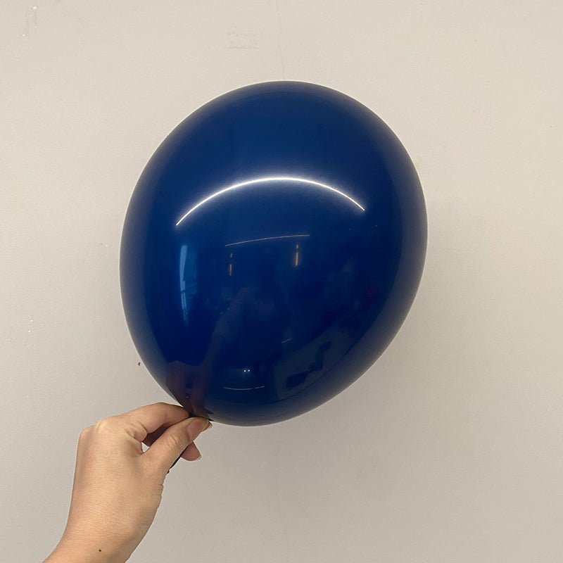 100 Pc Matte Navy Blue Latex, Air or Water Balloons 5" - YauSpark