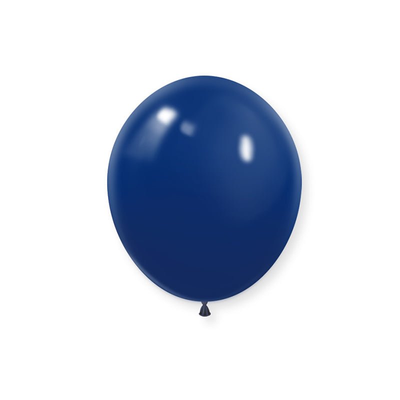 100 Pc Matte Navy Blue Latex Helium, Air or Water Balloons 10" - YauSpark