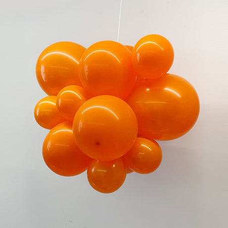 100 Pc Matte Orange Latex, Air or Water Balloons 5" - YauSpark