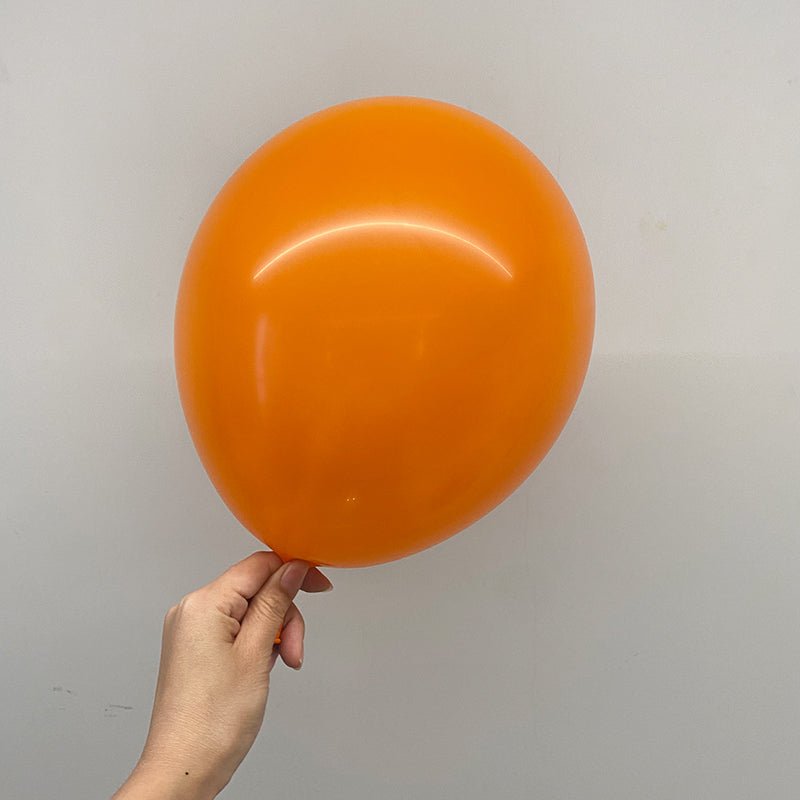100 Pc Matte Orange Latex, Air or Water Balloons 5" - YauSpark