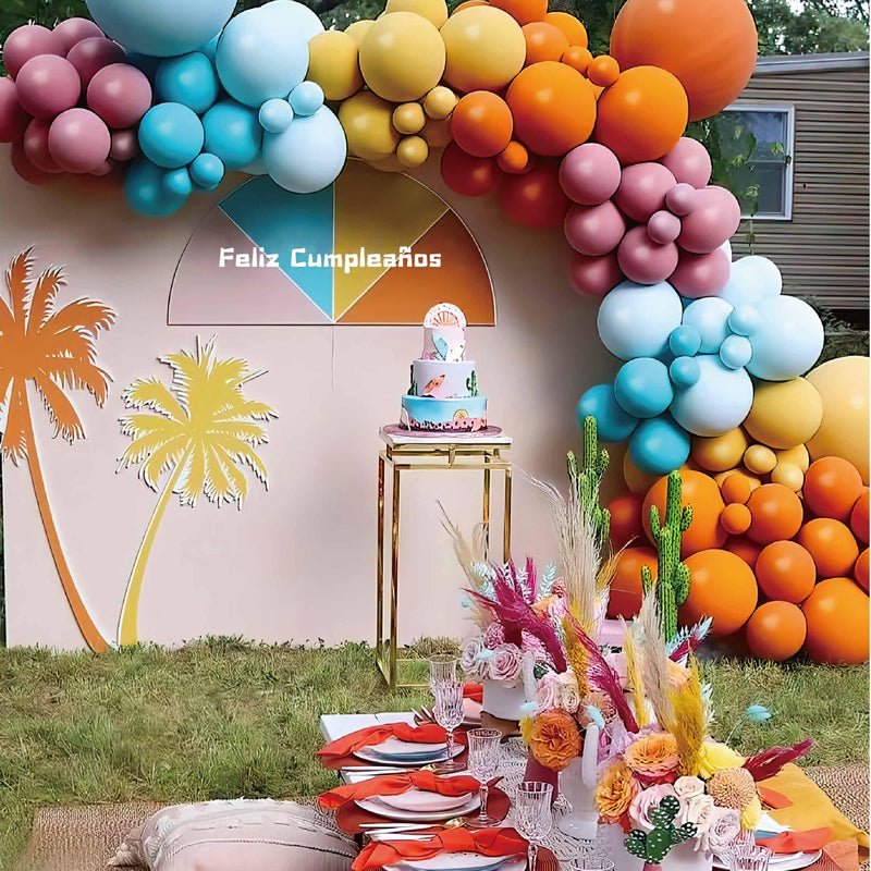 100 Pc Matte Orange Latex, Air or Water Balloons 5" - YauSpark