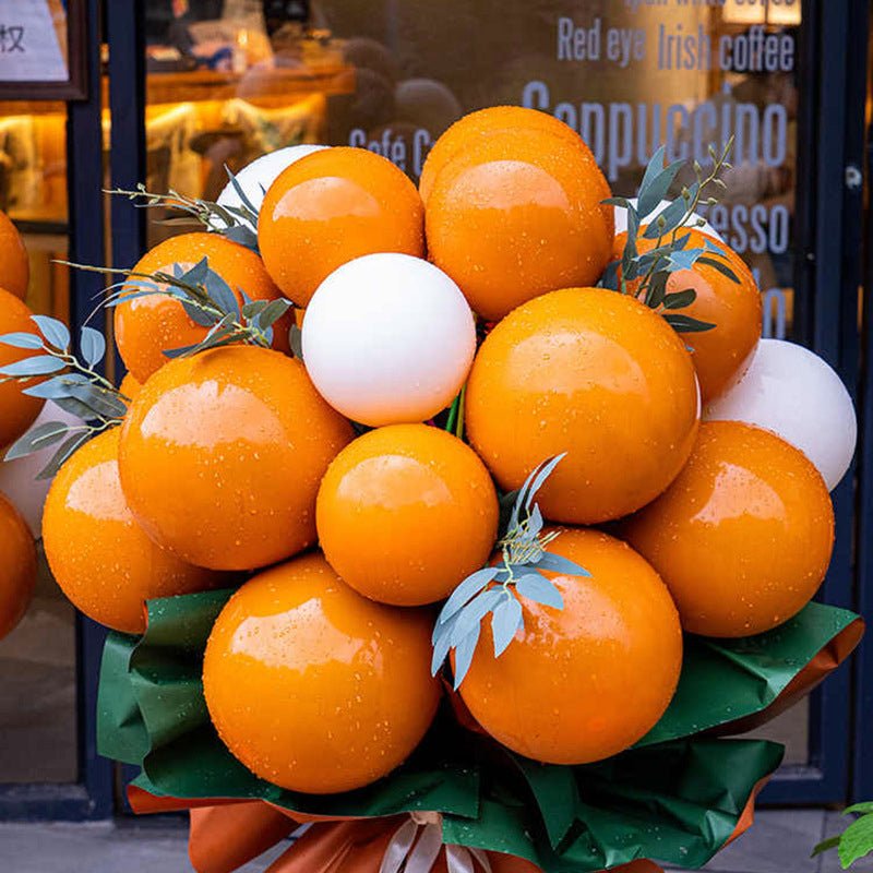 100 Pc Matte Orange Latex, Air or Water Balloons 5" - YauSpark