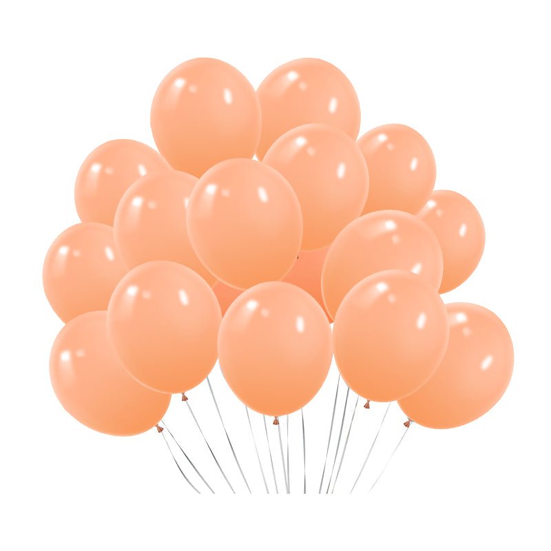 100 Pc Matte Peach Latex, Air or Water Balloons 5" - YauSpark