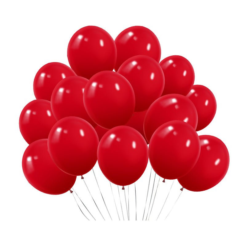 100 Pc Matte Red Latex, Air or Water Balloons 5" - YauSpark