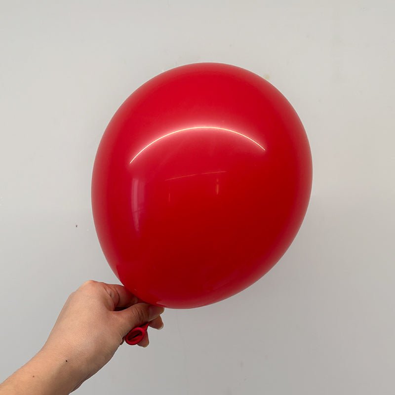 100 Pc Matte Red Latex, Air or Water Balloons 5" - YauSpark