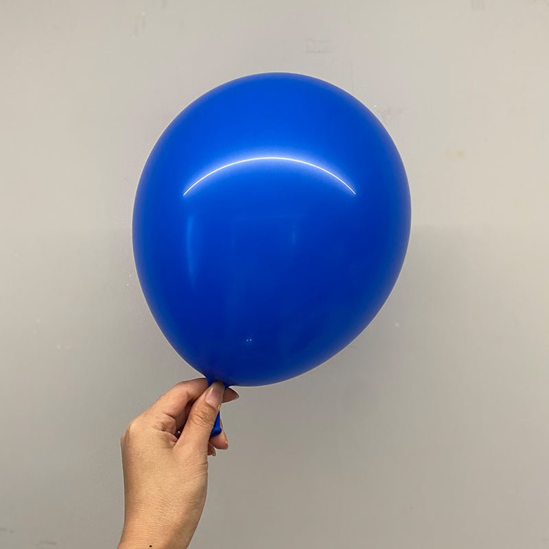 100 Pc Matte Royal Blue Latex, Air or Water Balloons 5" - YauSpark
