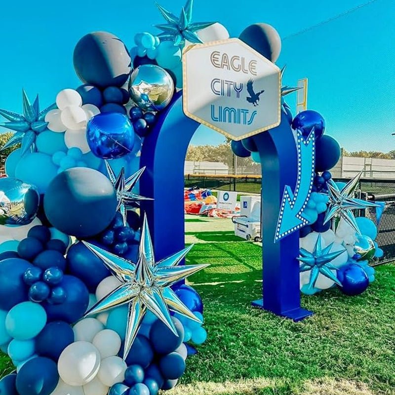 100 Pc Matte Royal Blue Latex Helium, Air or Water Balloons 10" - YauSpark