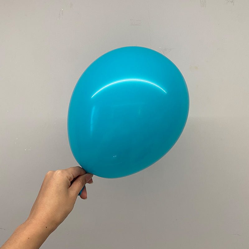 100 Pc Matte Turqueza Latex, Air or Water Balloons 5" - YauSpark