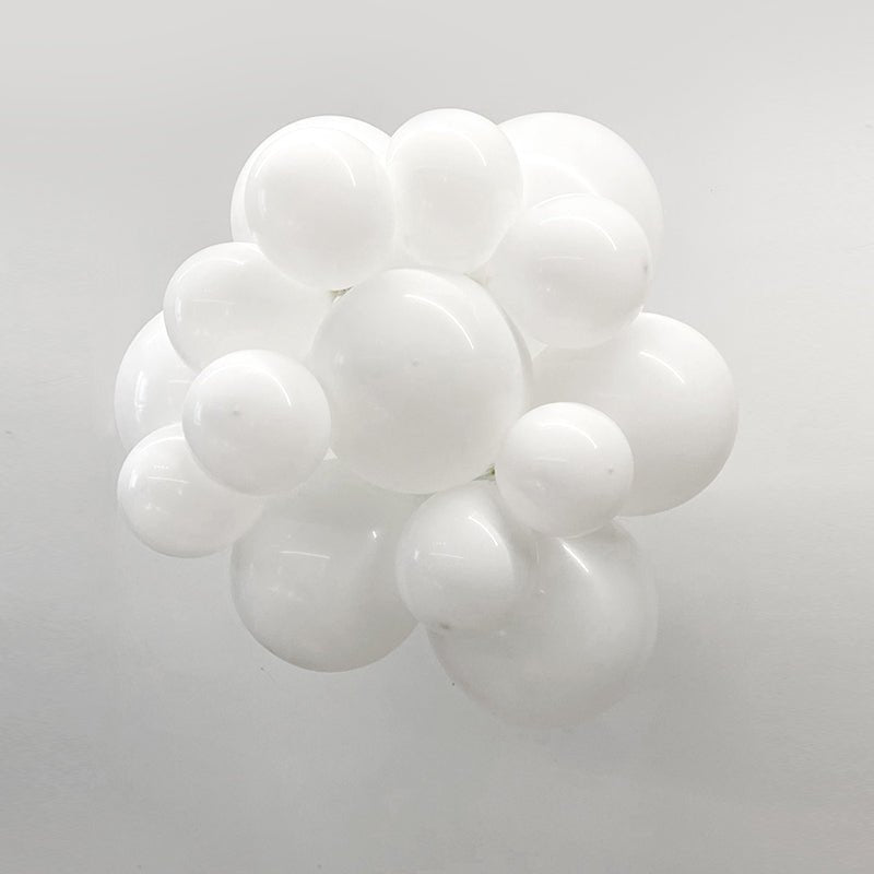 100 Pc Matte White Latex, Air or Water Balloons 5" - YauSpark