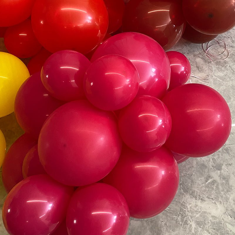 100 Pc Matte Wild Red Latex, Air or Water Balloons 5" - YauSpark