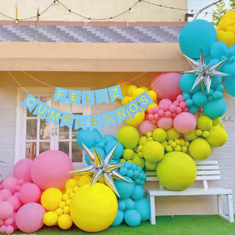 100 Pc Matte Yellow Latex, Air or Water Balloons 5" - YauSpark