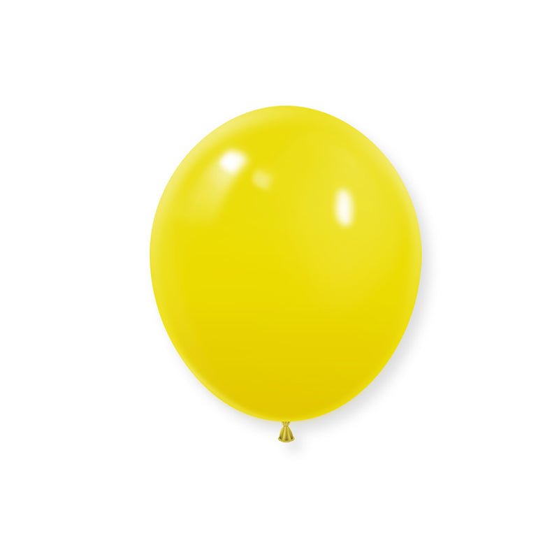 100 Pc Matte Yellow Latex Helium, Air or Water Balloons 10" - YauSpark