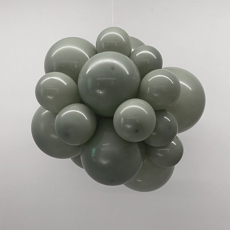 100 Pc Pastel Dusk Green Latex Helium, Air or Water Balloons 10" - YauSpark