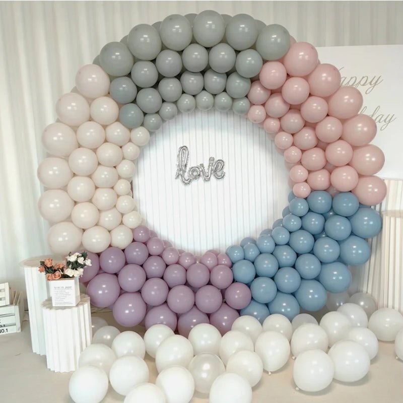 100 Pc Pastel Dusk Purple Latex, Air or Water Balloons 5" - YauSpark