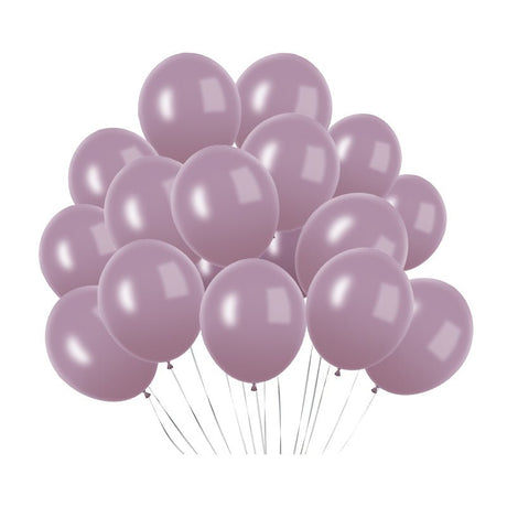 100 Pc Pastel Dusk Purple Latex, Air or Water Balloons 5" - YauSpark