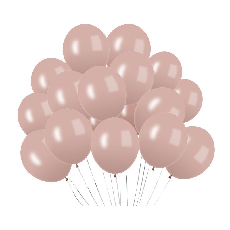 100 Pc Pastel Dusk Rose Latex, Air or Water Balloons 5" - YauSpark