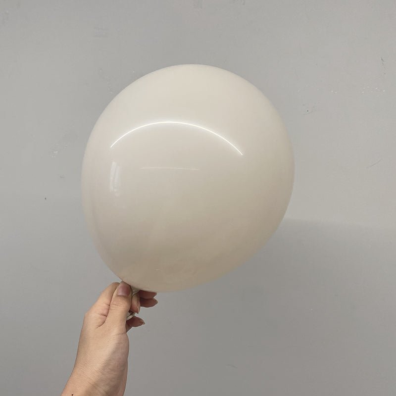 100 Pc Pastel Dusk White Latex Helium, Air or Water Balloons 10" - YauSpark