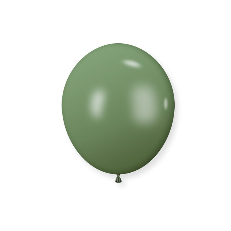 100 Pc Retro Avocado Green Latex Helium, Air or Water Balloons 10" - YauSpark