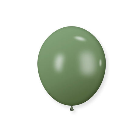 100 Pc Retro Avocado Green Latex Helium, Air or Water Balloons 10" - YauSpark