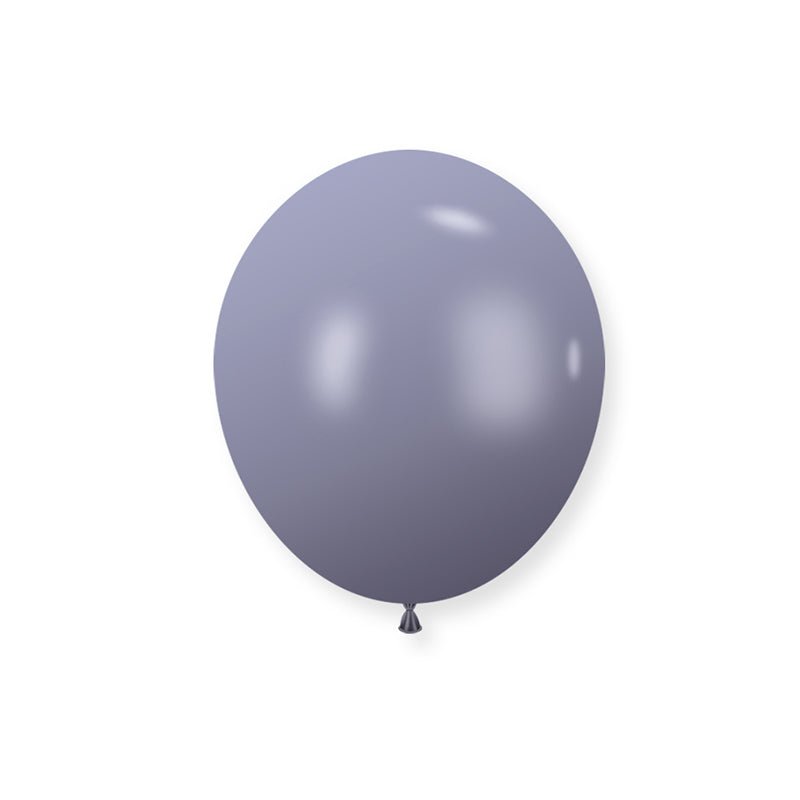 100 Pc Retro Blue Gray Latex Helium, Air or Water Balloons 10" - YauSpark