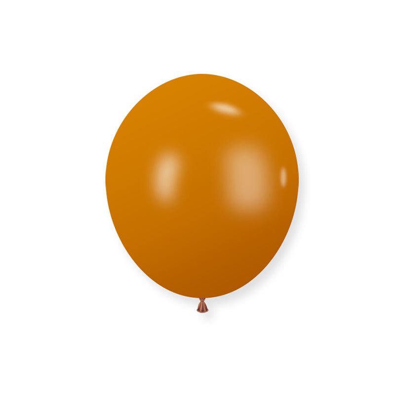 100 Pc Retro Caramel Orange Latex Helium, Air or Water Balloons 10" - YauSpark