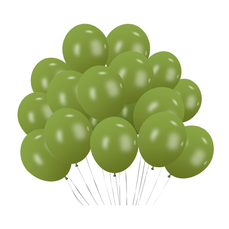 100 Pc Retro Matcha Latex, Air or Water Balloons 5" - YauSpark