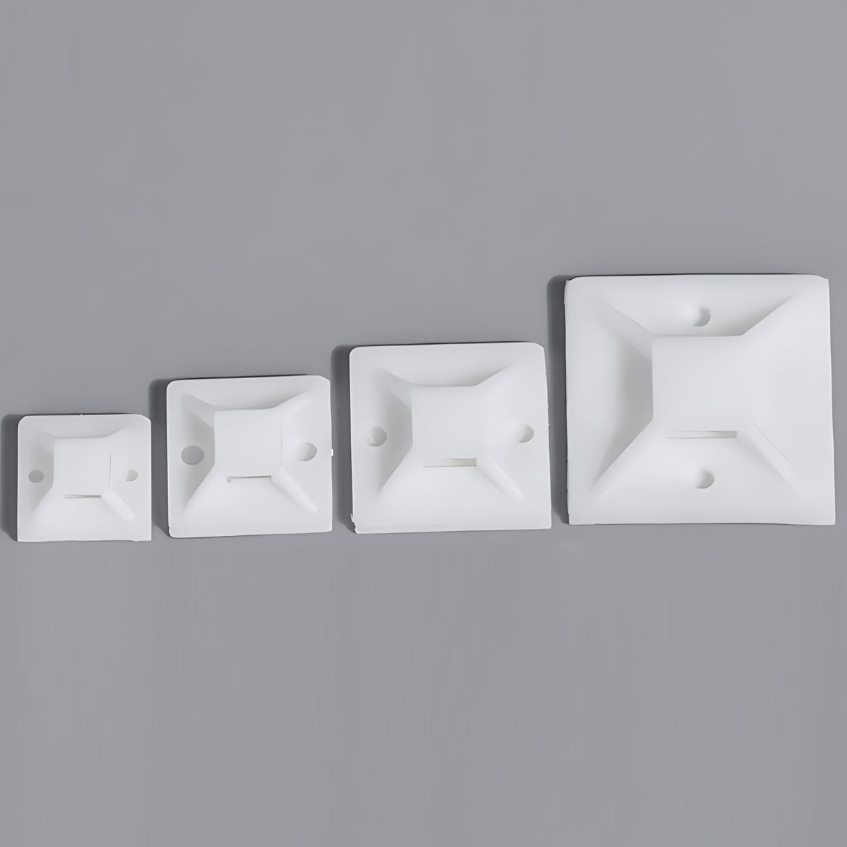 100 Pcs 3M Back - Glue Self Adhesive White Strong Cable Zip Tie Mounts - YauSpark