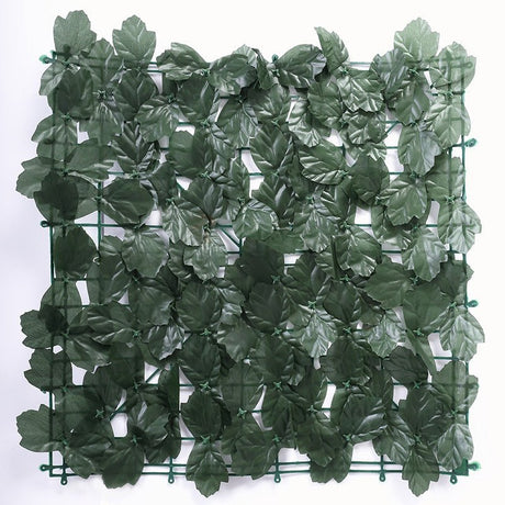 12 Pc Artificial Ivy Privacy Screen Fence Wall Panel, Faux Leaf Hedge Greenery Garden Decor - 32 Sq. ft Dark Green - YauSpark