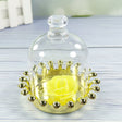 12 Pc Clear Mini Crown Jar Candy Container Gift Boxes 4" Gold - YauSpark