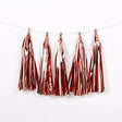 12 Pc Pre - Tied Paper Fringe Tassels Rose Gold - YauSpark