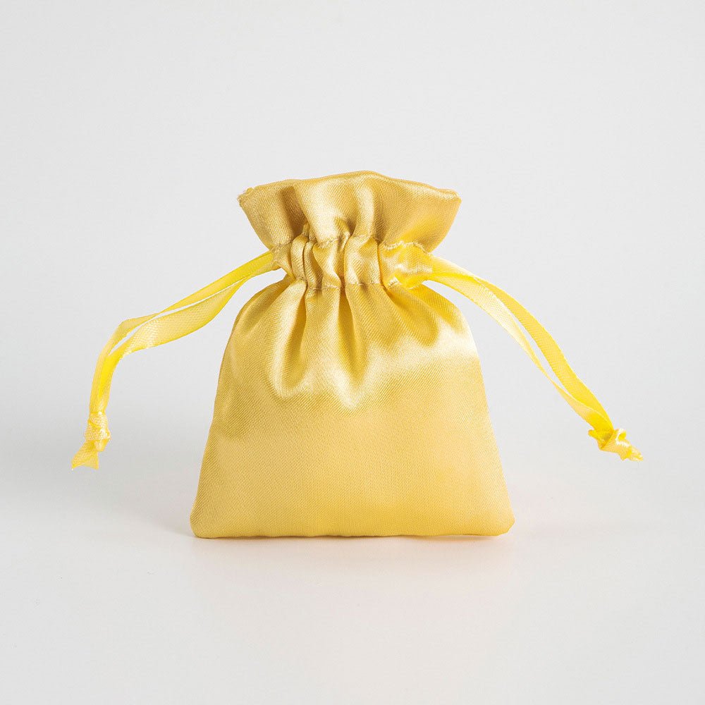 12 Pc Satin Drawstring Wedding Party Favor Bags Gold - YauSpark