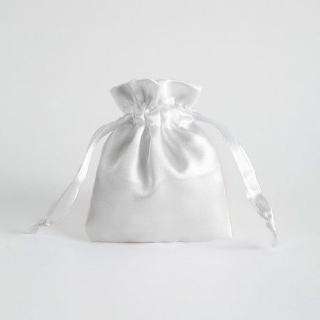 12 Pc Satin Drawstring Wedding Party Favor Bags Gray - YauSpark
