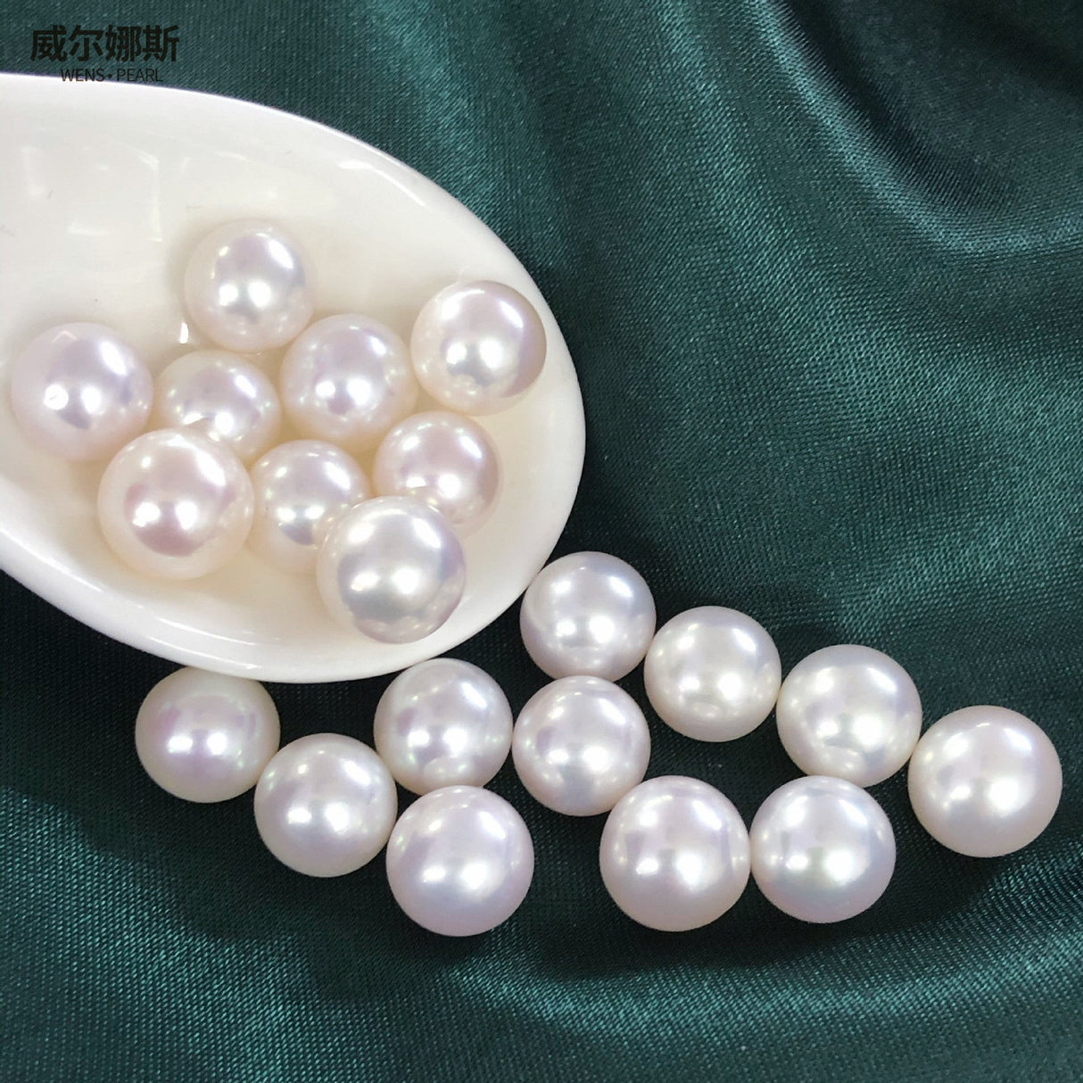 120 Pc Faux Pearl Craft Beads 20mm Ivory with Holes - YauSpark