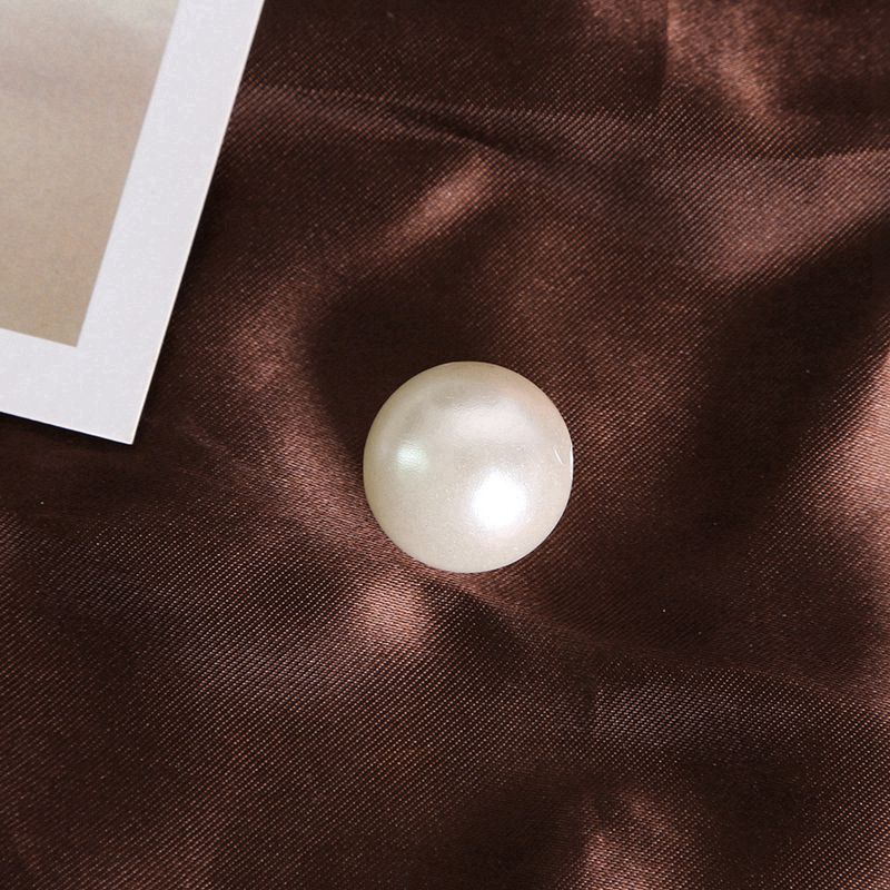 120 Pc Faux Pearl Craft Beads 20mm Ivory with Holes - YauSpark