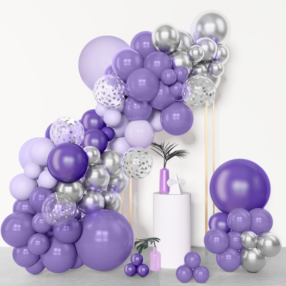 143 Pc Purple DIY Balloon Garland Kit - YauSpark