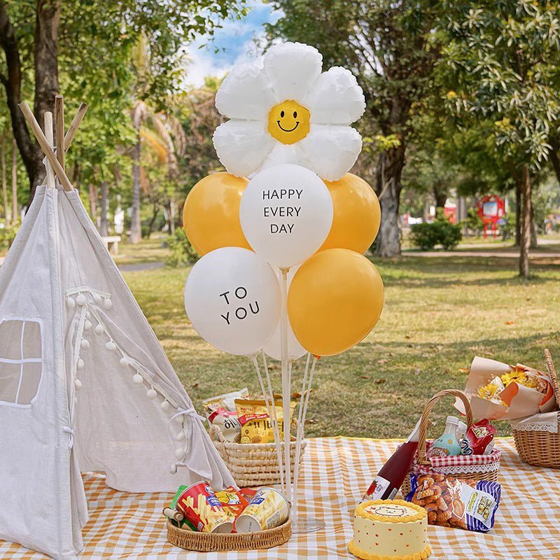 2 Pc Clear Table Top Balloon Stand Stick Kit - 27" - YauSpark