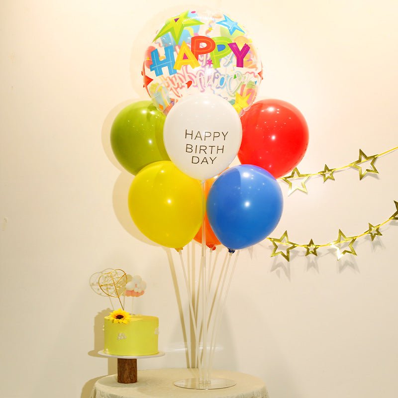 2 Pc Clear Table Top Balloon Stand Stick Kit - 27" - YauSpark