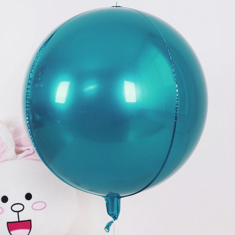 2 Pc Dark Green 4D Sphere Mylar Foil Helium or Air Balloons 22" - YauSpark